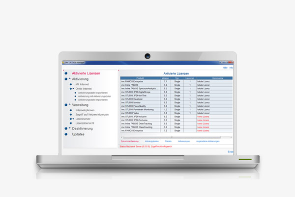 Downloads zum Lizenzmanager