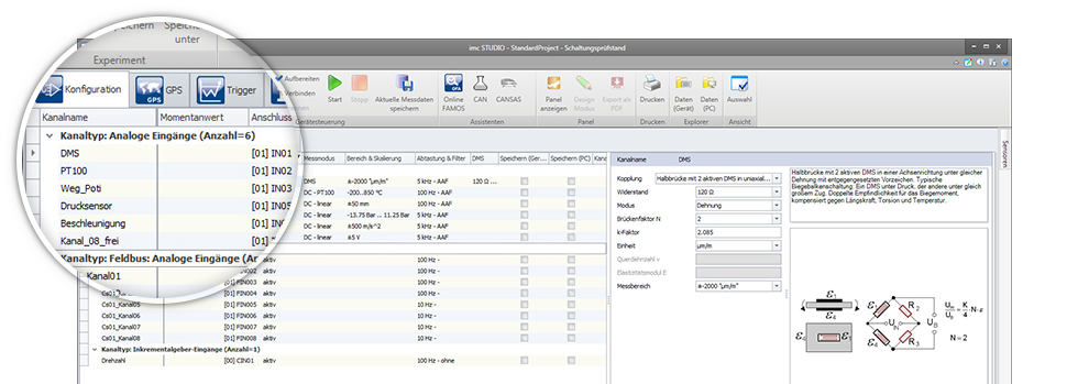 Configure and measure with imc STUDIO