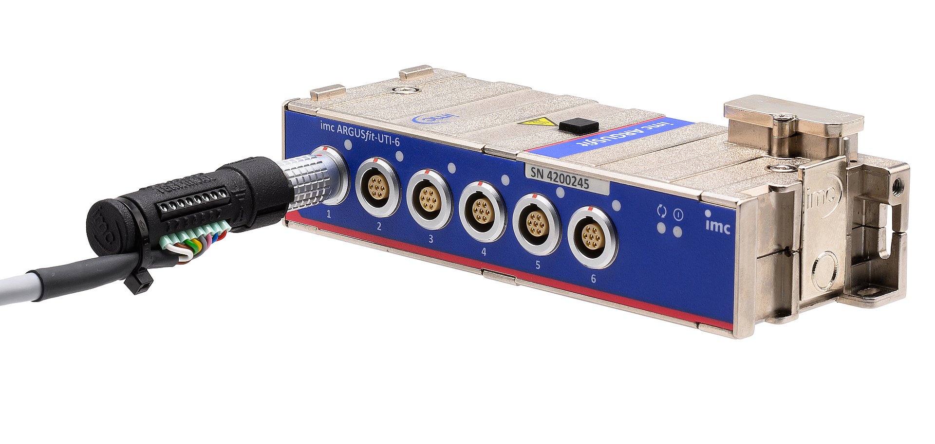 imc ARGUSfit B-4 module with imc LEMO Terminal plug