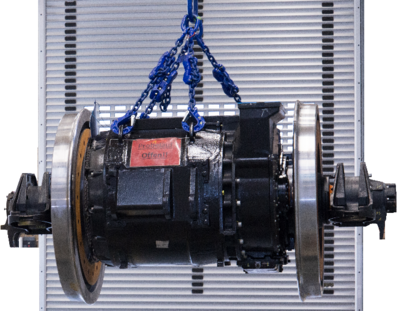 Drehgestell mit Antriebseinheit zum 