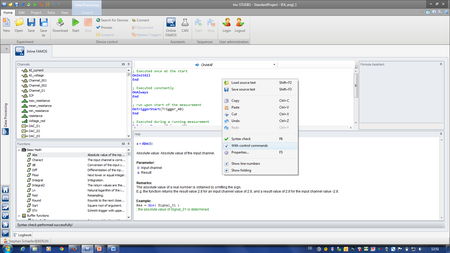 Real-time data analysis with imc Inline FAMOS